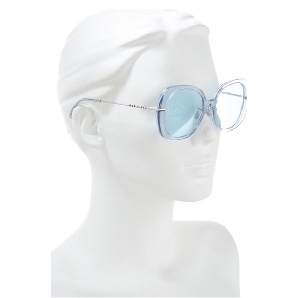 BURBERRY • Azure Blue Butterfly Sunglasses - Picture 2 of 5